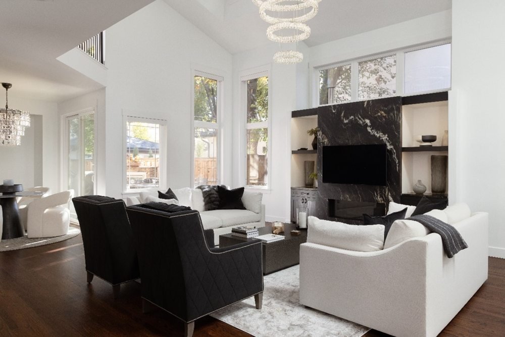 Living Room designed by Elle & Ivy Interiors, serving Fayetteville, Arkansas