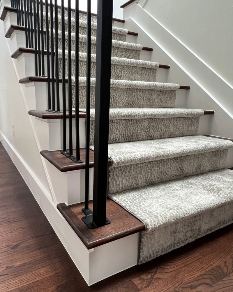 Staircase designed by Elle & Ivy Interiors, serving Fayetteville, Arkansas